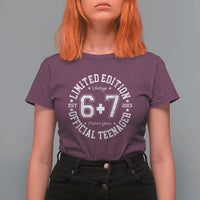 Funny 67 13th Birthday T Shirt For Women Est 2013 Limited Edition Official Teenager