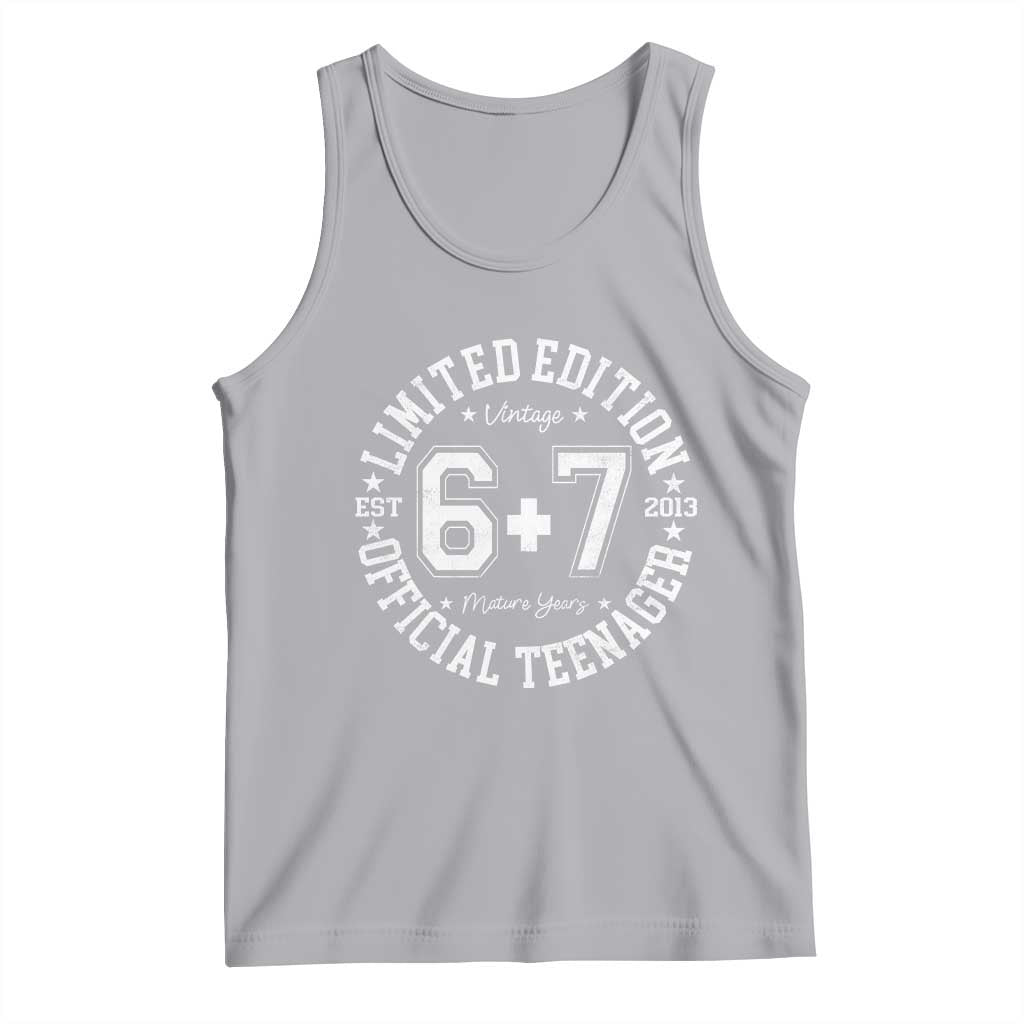 Funny 67 13th Birthday Tank Top Est 2013 Limited Edition Official Teenager