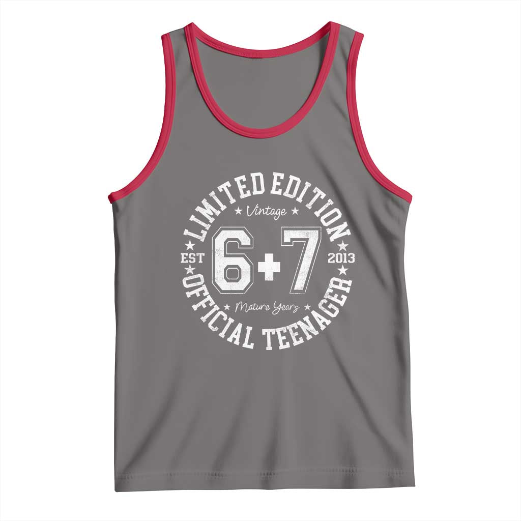 Funny 67 13th Birthday Tank Top Est 2013 Limited Edition Official Teenager