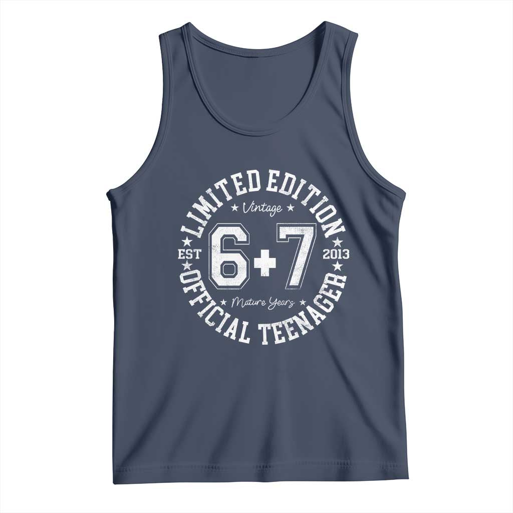 Funny 67 13th Birthday Tank Top Est 2013 Limited Edition Official Teenager