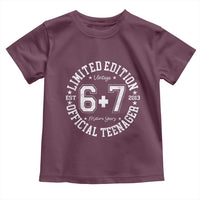 Funny 67 13th Birthday Toddler T Shirt Est 2013 Limited Edition Official Teenager