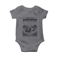 Funny Stupid Canadian Wolf Bird Baby Onesie Funny Common Loon Newspaper LGBT Hockey