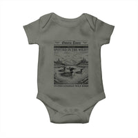 Funny Stupid Canadian Wolf Bird Baby Onesie Funny Common Loon Newspaper LGBT Hockey