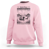 Funny Stupid Canadian Wolf Bird Sweatshirt Funny Common Loon Newspaper LGBT Hockey