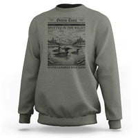 Funny Stupid Canadian Wolf Bird Sweatshirt Funny Common Loon Newspaper LGBT Hockey