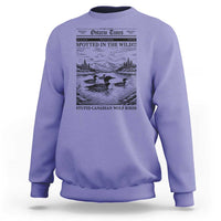 Funny Stupid Canadian Wolf Bird Sweatshirt Funny Common Loon Newspaper LGBT Hockey