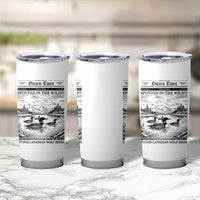 Funny Stupid Canadian Wolf Bird Tumbler Cup Funny Common Loon Newspaper LGBT Hockey