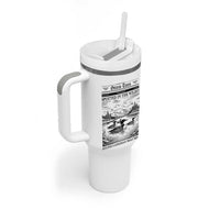 Funny Stupid Canadian Wolf Bird Tumbler With Handle Funny Common Loon Newspaper LGBT Hockey
