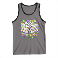 Funny Mardi Gras Throw Girl Life Tank Top Friendship Bracelet Beads