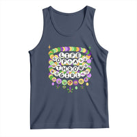 Funny Mardi Gras Throw Girl Life Tank Top Friendship Bracelet Beads