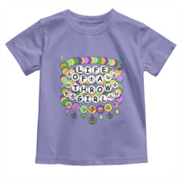 Funny Mardi Gras Throw Girl Life Toddler T Shirt Friendship Bracelet Beads