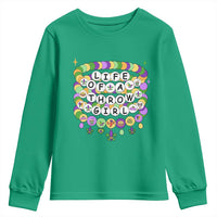 Funny Mardi Gras Throw Girl Life Youth Sweatshirt Friendship Bracelet Beads