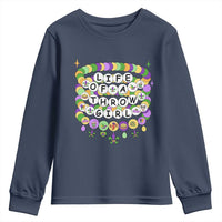 Funny Mardi Gras Throw Girl Life Youth Sweatshirt Friendship Bracelet Beads