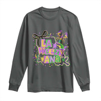 Funny Mardi Gras La Weezy Ana Long Sleeve Shirt New Orleans Festival Louisiana Map