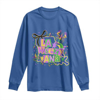 Funny Mardi Gras La Weezy Ana Long Sleeve Shirt New Orleans Festival Louisiana Map