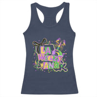 Funny Mardi Gras La Weezy Ana Racerback Tank Top New Orleans Festival Louisiana Map