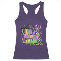 Funny Mardi Gras La Weezy Ana Racerback Tank Top New Orleans Festival Louisiana Map