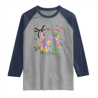 Funny Mardi Gras La Weezy Ana Raglan Shirt New Orleans Festival Louisiana Map
