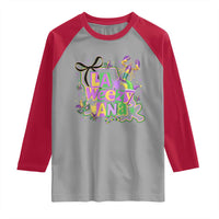 Funny Mardi Gras La Weezy Ana Raglan Shirt New Orleans Festival Louisiana Map