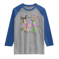 Funny Mardi Gras La Weezy Ana Raglan Shirt New Orleans Festival Louisiana Map