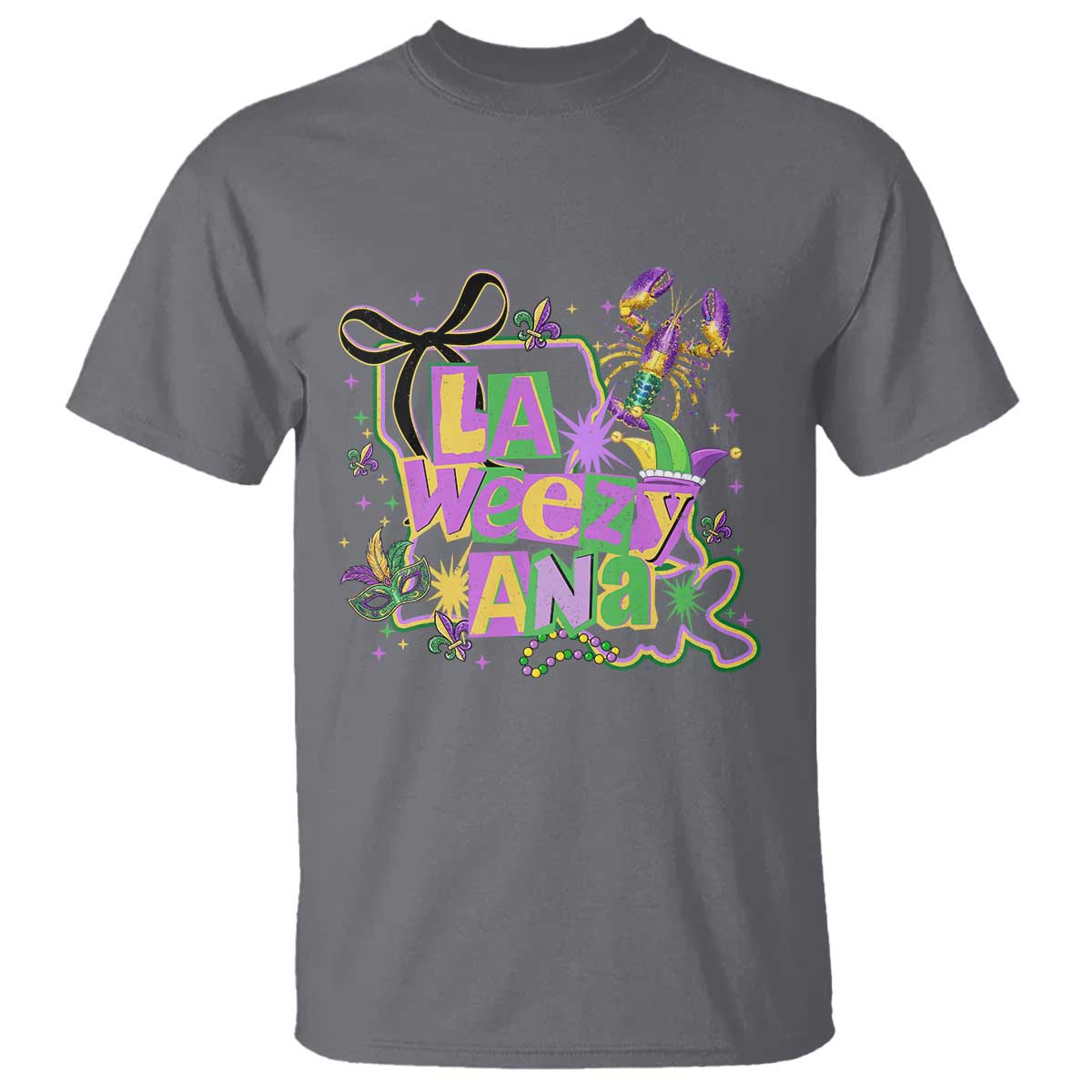 Funny Mardi Gras La Weezy Ana T Shirt New Orleans Festival Louisiana Map