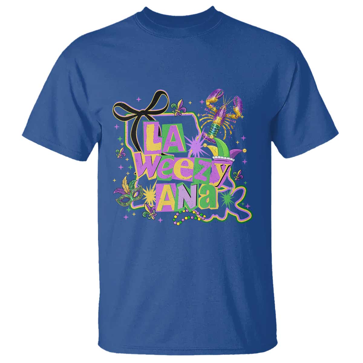 Funny Mardi Gras La Weezy Ana T Shirt New Orleans Festival Louisiana Map
