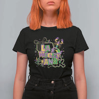 Funny Mardi Gras La Weezy Ana T Shirt For Women New Orleans Festival Louisiana Map