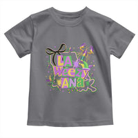 Funny Mardi Gras La Weezy Ana Toddler T Shirt New Orleans Festival Louisiana Map
