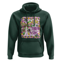 Funny Mardi Gras Throw Girl Life Hoodie Coquette Bow Carnival