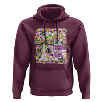 Funny Mardi Gras Throw Girl Life Hoodie Coquette Bow Carnival