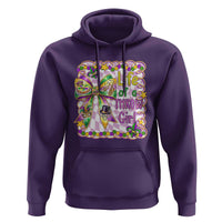 Funny Mardi Gras Throw Girl Life Hoodie Coquette Bow Carnival