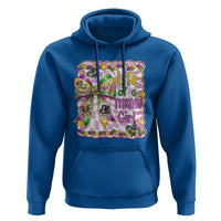 Funny Mardi Gras Throw Girl Life Hoodie Coquette Bow Carnival
