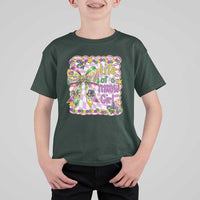 Funny Mardi Gras Throw Girl Life T Shirt For Kid Coquette Bow Carnival