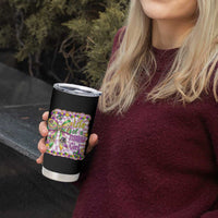Funny Mardi Gras Throw Girl Life Tumbler Cup Coquette Bow Carnival