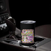 Funny Mardi Gras Throw Girl Life Tumbler Cup Coquette Bow Carnival