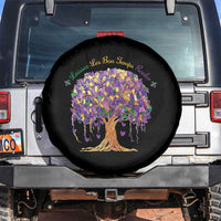 Mardi Gras Tree Brushstroke Graphic Spare Tire Cover Laissez Les Bon Temps Rouler
