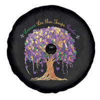 Mardi Gras Tree Brushstroke Graphic Spare Tire Cover Laissez Les Bon Temps Rouler
