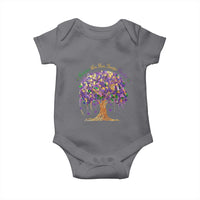 Mardi Gras Tree Brushstroke Graphic Baby Onesie Laissez Les Bon Temps Rouler