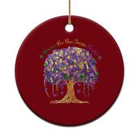 Mardi Gras Tree Brushstroke Graphic Ceramic Ornament Laissez Les Bon Temps Rouler