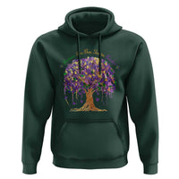 Mardi Gras Tree Brushstroke Graphic Hoodie Laissez Les Bon Temps Rouler