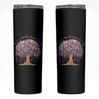 Mardi Gras Tree Brushstroke Graphic Skinny Tumbler Laissez Les Bon Temps Rouler