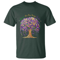 Mardi Gras Tree Brushstroke Graphic T Shirt Laissez Les Bon Temps Rouler