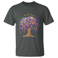 Mardi Gras Tree Brushstroke Graphic T Shirt Laissez Les Bon Temps Rouler