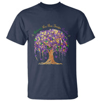 Mardi Gras Tree Brushstroke Graphic T Shirt Laissez Les Bon Temps Rouler