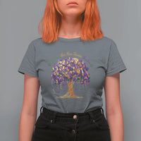 Mardi Gras Tree Brushstroke Graphic T Shirt For Women Laissez Les Bon Temps Rouler