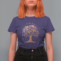 Mardi Gras Tree Brushstroke Graphic T Shirt For Women Laissez Les Bon Temps Rouler