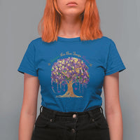Mardi Gras Tree Brushstroke Graphic T Shirt For Women Laissez Les Bon Temps Rouler