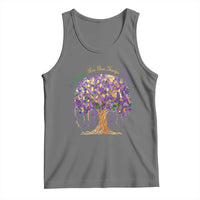 Mardi Gras Tree Brushstroke Graphic Tank Top Laissez Les Bon Temps Rouler
