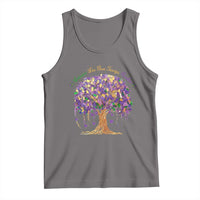 Mardi Gras Tree Brushstroke Graphic Tank Top Laissez Les Bon Temps Rouler