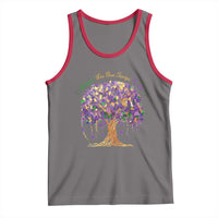 Mardi Gras Tree Brushstroke Graphic Tank Top Laissez Les Bon Temps Rouler
